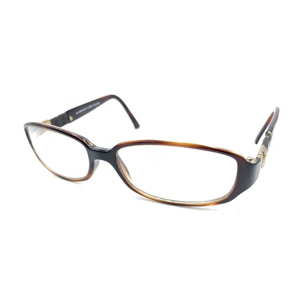 Fendi Cold Insert Brown Tortoise Rectangle Eyegla… - image 8